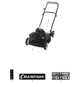 Decal Group (7800815dcl) Diagram and Parts List for 7800815-EC2045 2011 Briggs and Stratton Lawn Mower